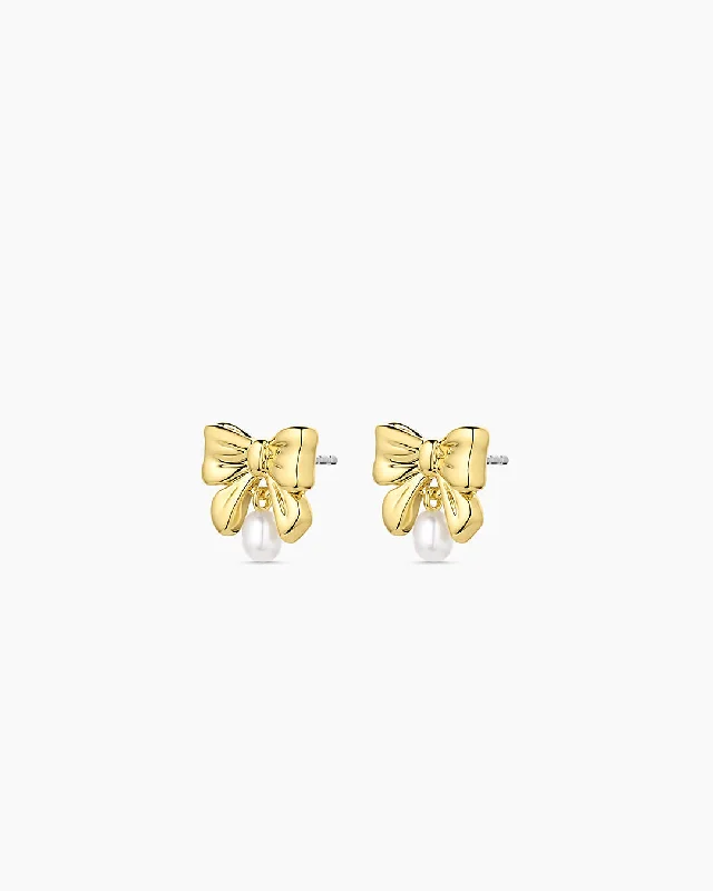 Timeless Jewelry Styles At Wallet-Friendly Prices Bow Pearl Earrings