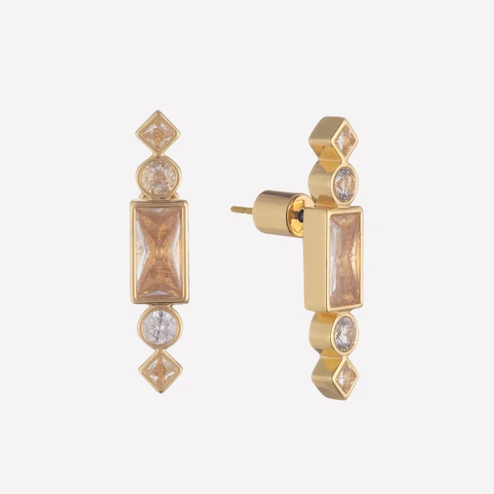 Luxury Jewelry Now At Special Promotional Rates Cherie Yellow Gold Stud Earrings
