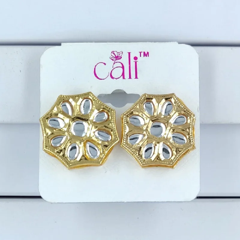 Bestselling Jewelry At Special Promotional Rates Corbeda Fashion Gold Plated Kundan Stone Stud Earrings Bestselling Jewelry At Special Promotional Rates Corbeda Fashion Gold Plated Kundan Stone Stud Earrings