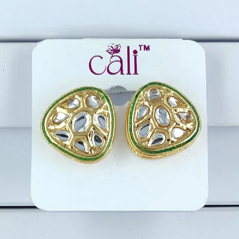 Trending Jewelry Styles Now At Limited-Time Discounts Corbeda Fashion Gold Plated Kundan Stone Stud Earrings Trending Jewelry Styles Now At Limited-Time Discounts Corbeda Fashion Gold Plated Kundan Stone Stud Earrings