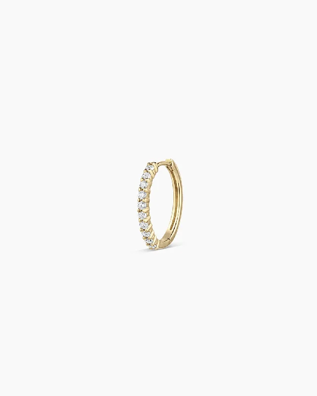 Luxury Jewelry Without The Luxury Price Tag Diamond 15mm Single Hoop