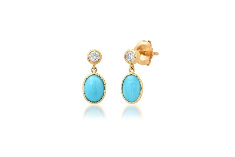 Jewelry Clearance – Final Chance To Save Big Diamond and Turquoise Dangle Stud Earrings Jewelry Clearance – Final Chance To Save Big Diamond and Turquoise Dangle Stud Earrings