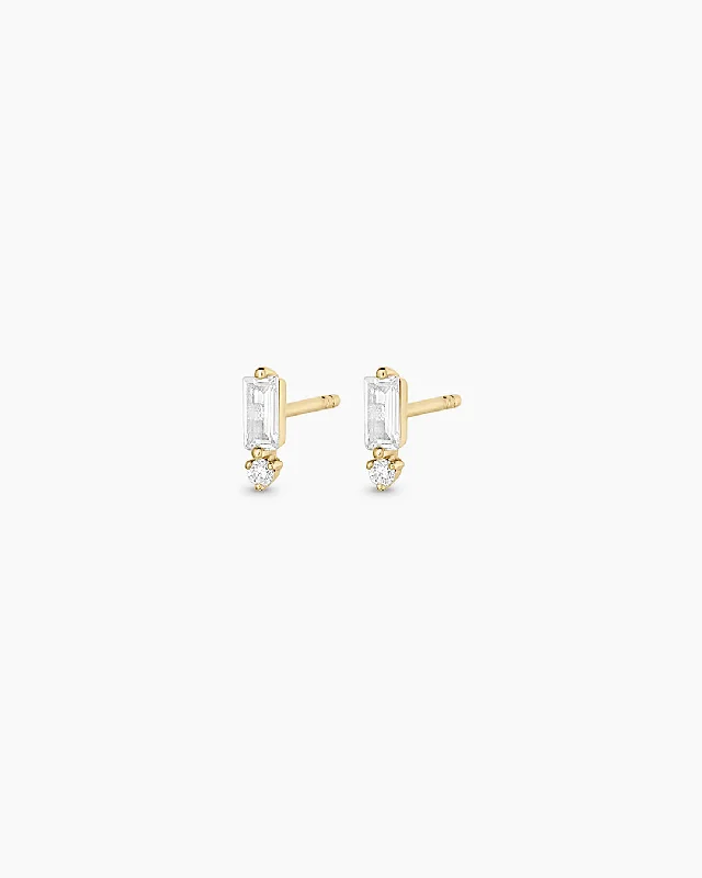 Shine Bright With Our Special Jewelry Promotions Diamond and White Sapphire Amara Studs