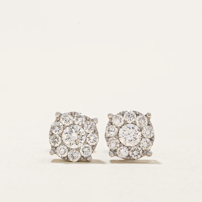 Best-Selling Jewelry Now Available At Special Deals Diamond Cluster Earrings | 0.73ctw |