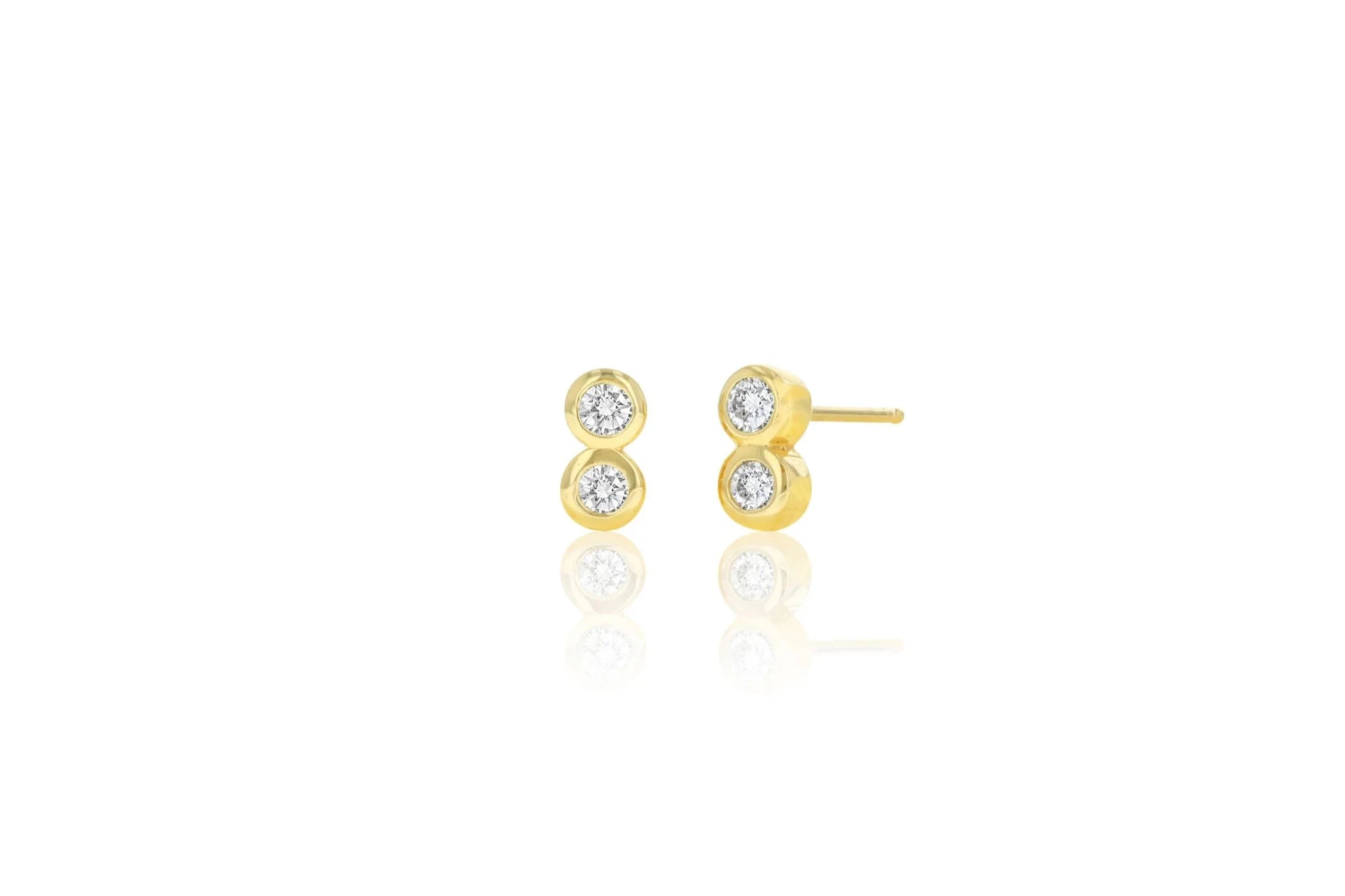 Exclusive Jewelry Markdowns – Limited-Time Offer Rachel Reid Diamond Bezel Duo Stud Earrings