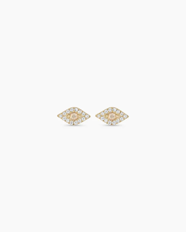 Stunning Statement Jewelry, Unbeatable Discounts Diamond Evil Eye Studs