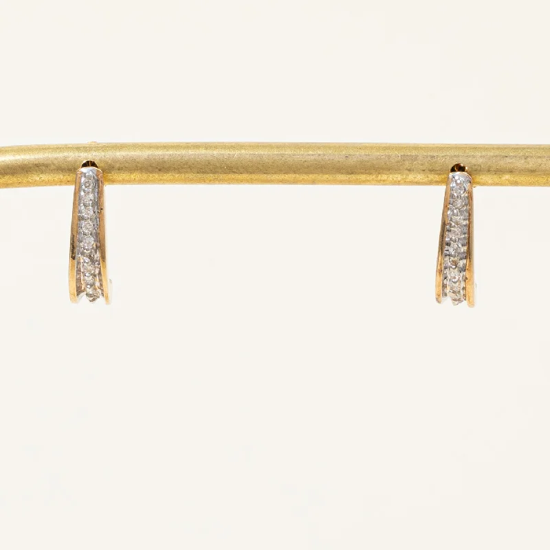 Shop Jewelry That Shines Without The High Price Diamond Half Huggie Earrings | 0.11ctw |