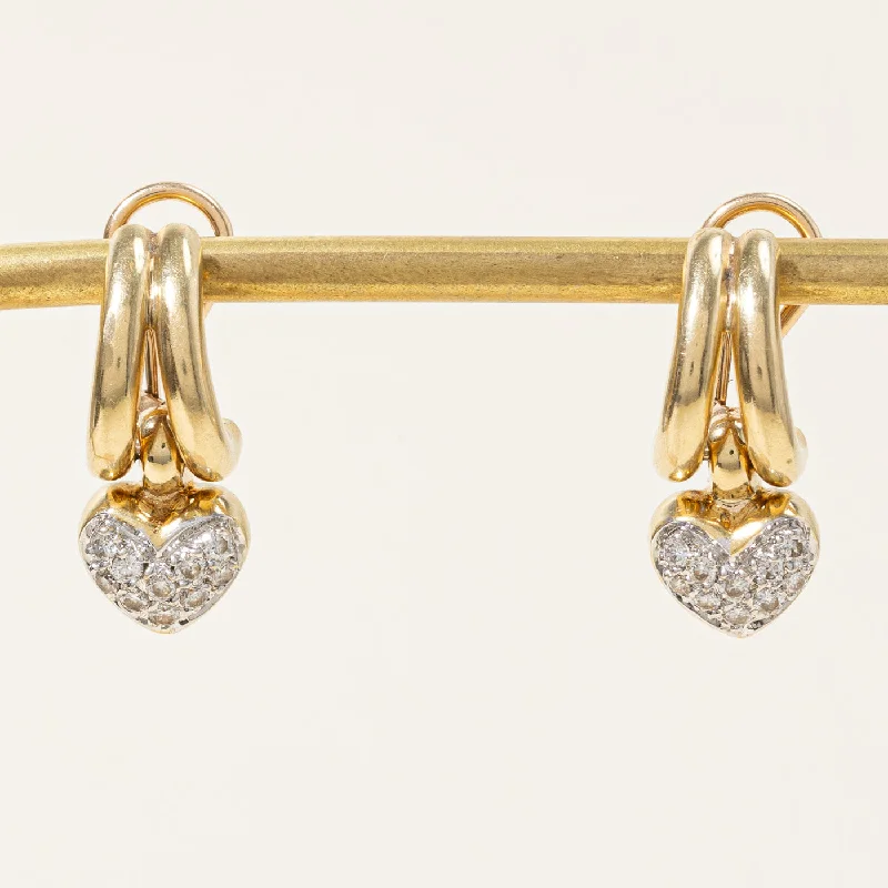 Shop Elegant Jewelry At Unbeatable Prices Diamond Heart Drop Earrings | 0.50ctw |