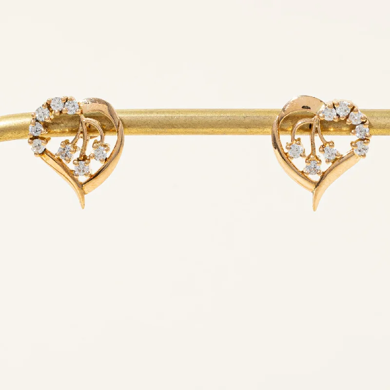 Dazzle With Discounts – Shop Jewelry On Sale Diamond Heart Earrings | 0.64ctw |