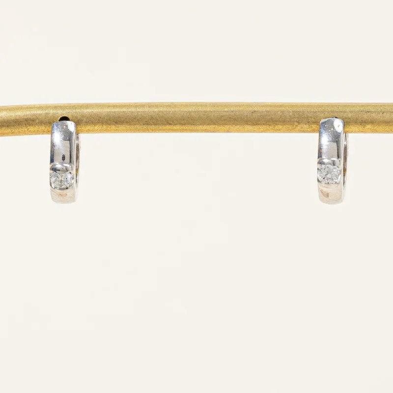 Handcrafted Beauty At Affordable Prices Diamond Hoop Earrings | 0.17ctw |