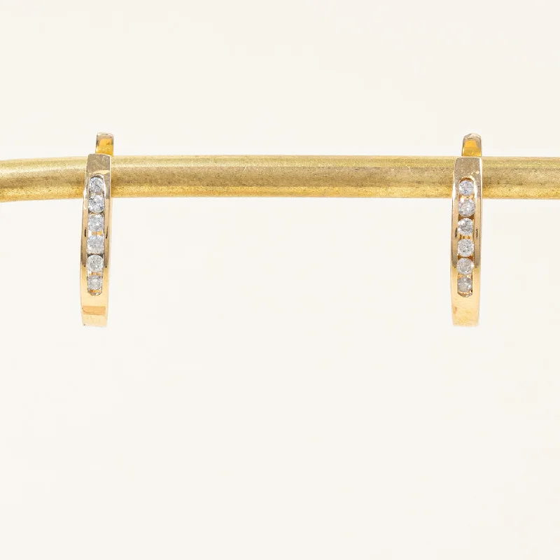 Special Deals On Handcrafted And Designer Jewelry Diamond Huggie Earrings | 0.24ctw |