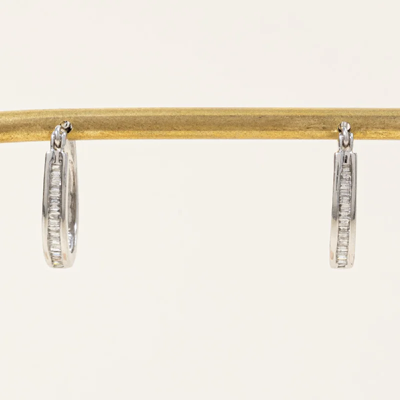 Flash Sale On Stunning Jewelry – Limited Stock Available Diamond Oval Hoop Earrings | 0.22ctw |