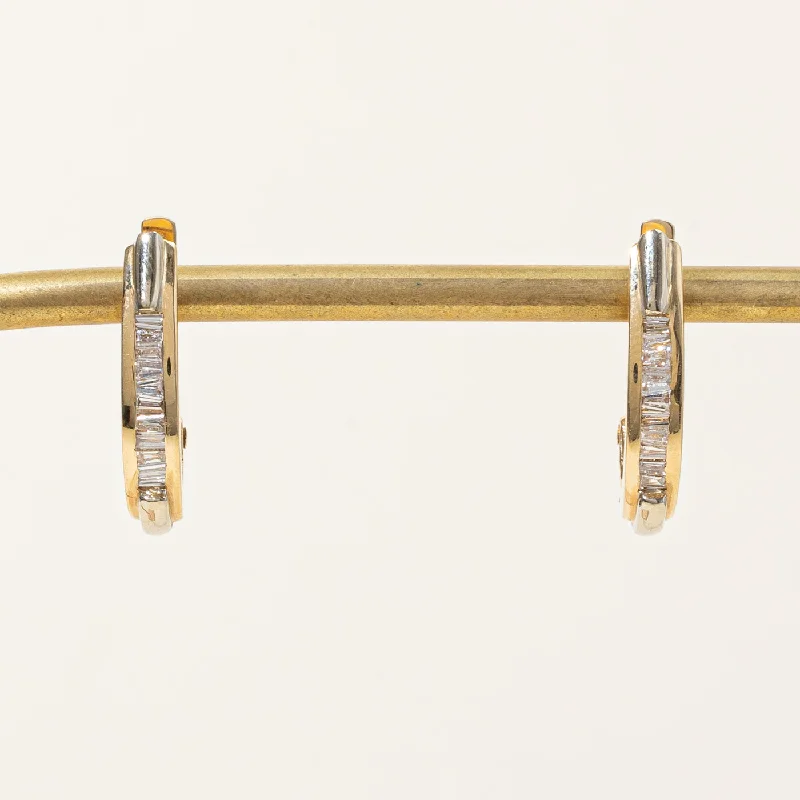 Classic And Modern Jewelry Styles On Sale Diamond Oval Hoop Earrings | 0.41ctw |