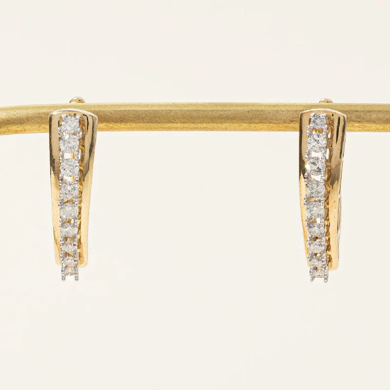 Bohemian-Inspired Jewelry For Free-Spirited Fashion Diamond Oval Hoop Earrings | 0.92ctw |