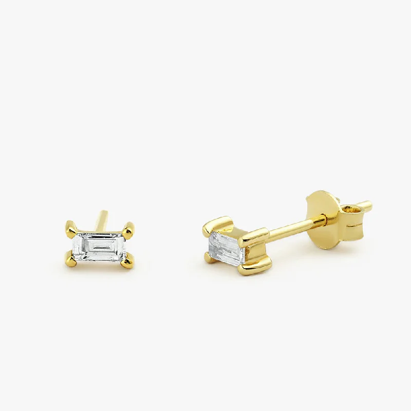 Dainty And Elegant Jewelry Now At Reduced Prices 14K Gold Baguette Cut Diamond Stud Earrings Dainty And Elegant Jewelry Now At Reduced Prices 14K Gold Baguette Cut Diamond Stud Earrings