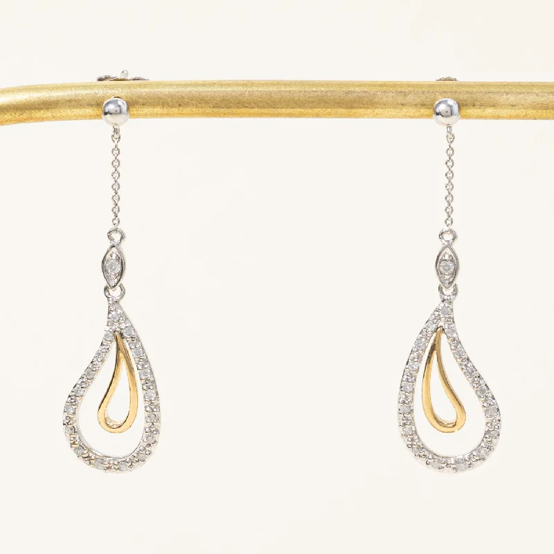 Trending Jewelry Styles Now At Limited-Time Discounts Two Tone Gold Diamond Teardrop Earrings | 0.22ctw | Trending Jewelry Styles Now At Limited-Time Discounts Two Tone Gold Diamond Teardrop Earrings | 0.22ctw |