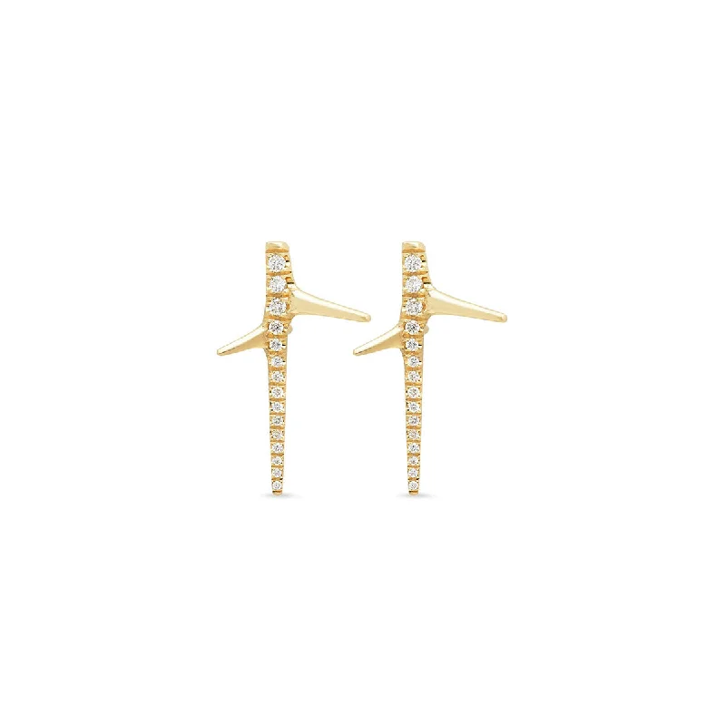 Unique Jewelry For Less – Shop The Sale Now Diamond Thorn Stud Earrings