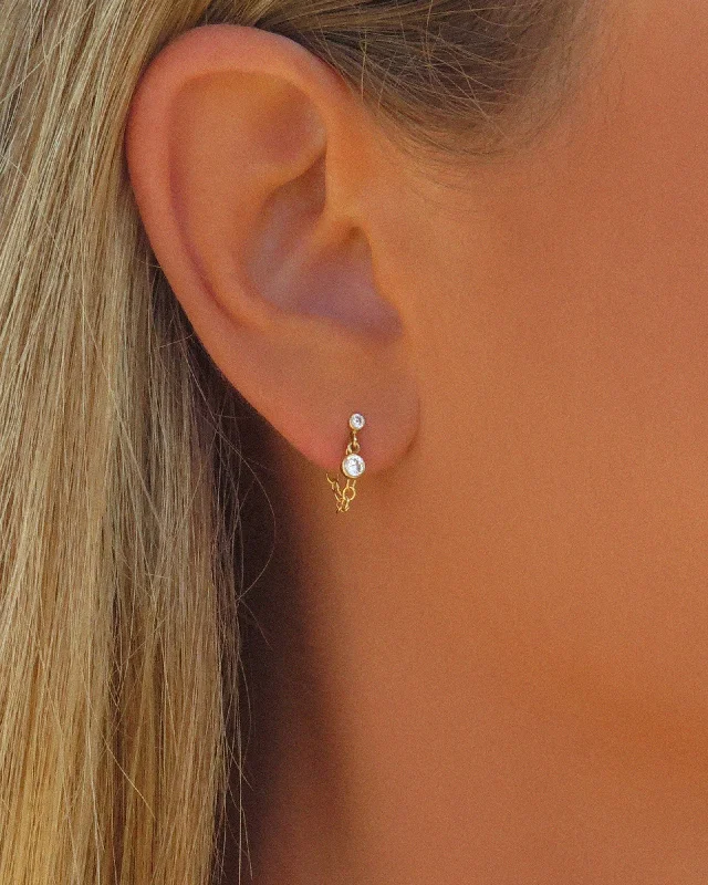 Limited-Time Jewelry Sale – Don't Miss Out On Dazzling Discounts Double Mini CZ Chain Stud Earrings - 14k Yellow Gold Fill Limited-Time Jewelry Sale – Don't Miss Out On Dazzling Discounts Double Mini CZ Chain Stud Earrings - 14k Yellow Gold Fill