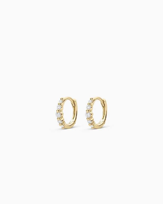 Handcrafted Jewelry Sale – Unique Designs At Low Prices Elle Diamond Row Huggies
