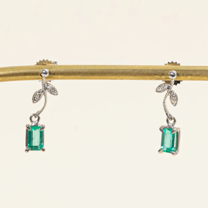 Shop Dazzling Rings, Earrings, And More At Special Discounts Emerald & Diamond Earrings | 1.00ctw, 0.02ctw |