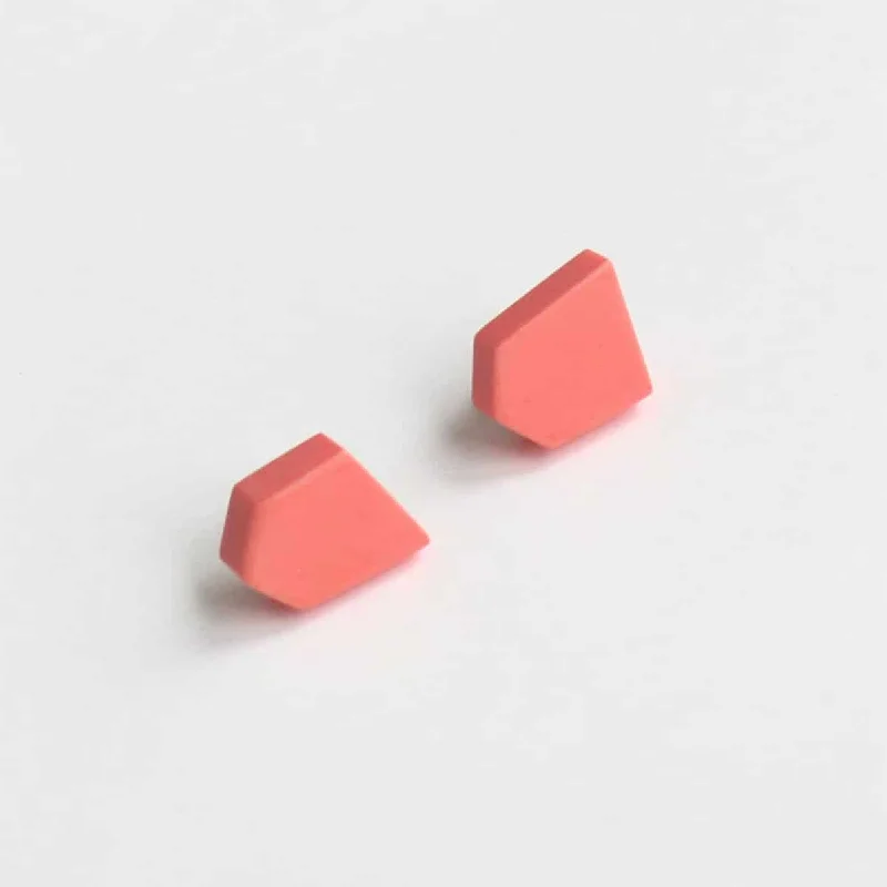 Versatile Layering Jewelry For Effortless Chic Geometric Pink Stud Earrings