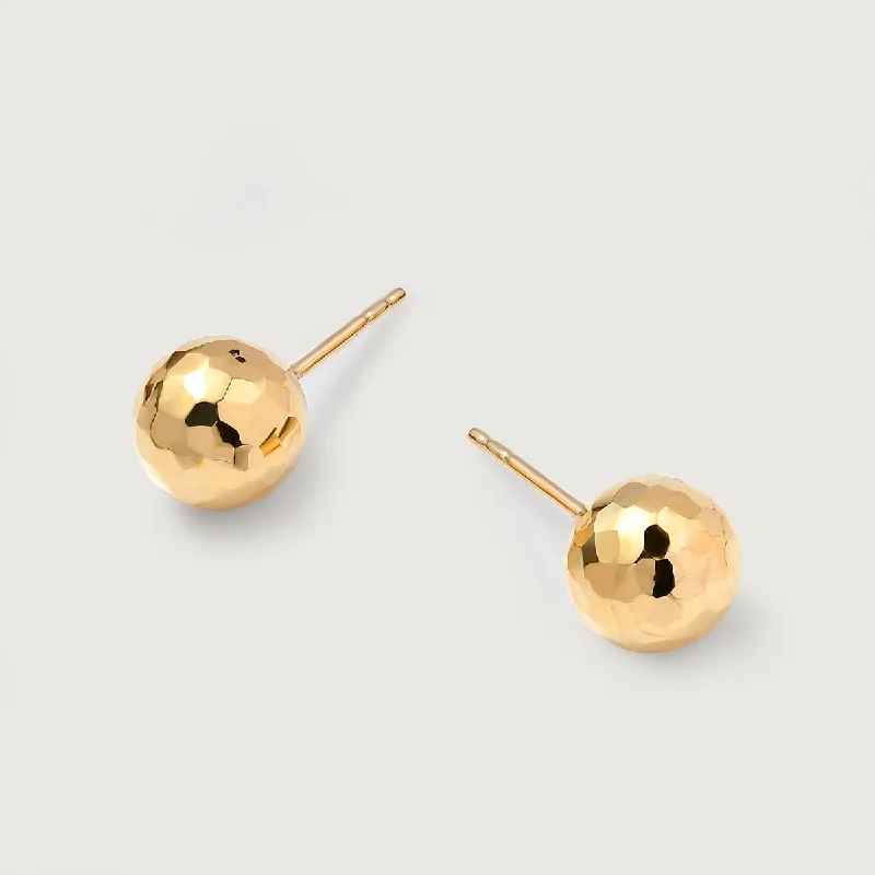 Upgrade Your Collection With Our Limited-Time Jewelry Sale Grecian Hammered Globe Stud Earrings in 9K Gold Upgrade Your Collection With Our Limited-Time Jewelry Sale Grecian Hammered Globe Stud Earrings in 9K Gold