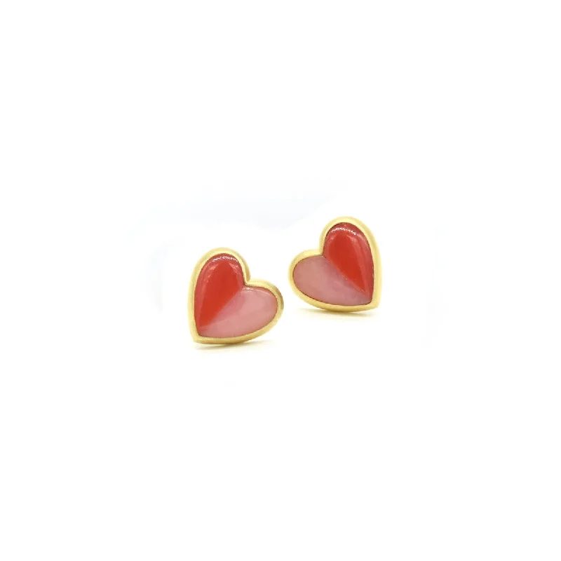 Timeless Beauty, Unbeatable Deals – Jewelry Sale On Half Of My Heart Coral and Pink Opal Stud Earrings Timeless Beauty, Unbeatable Deals – Jewelry Sale On Half Of My Heart Coral and Pink Opal Stud Earrings