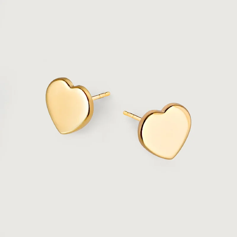 Dazzling Deals On Necklaces, Bracelets, And More Heart of Gold Stud Earrings in 9K Yellow Gold Dazzling Deals On Necklaces, Bracelets, And More Heart of Gold Stud Earrings in 9K Yellow Gold