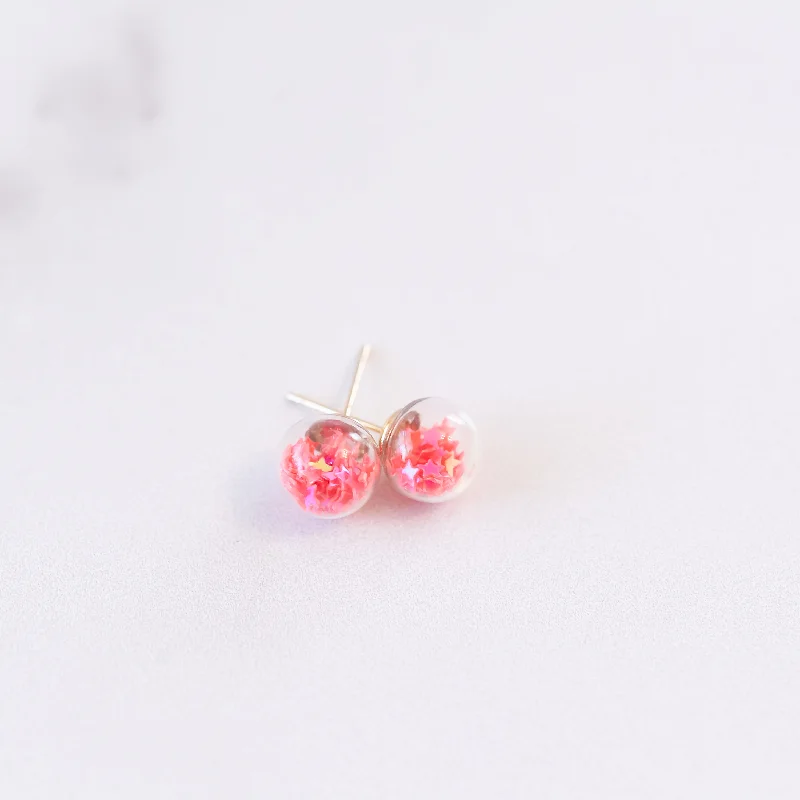 Chic, Trendy, And Affordable Jewelry Sale Hot Pink | Mini Star Confetti Stud Earrings Chic, Trendy, And Affordable Jewelry Sale Hot Pink | Mini Star Confetti Stud Earrings