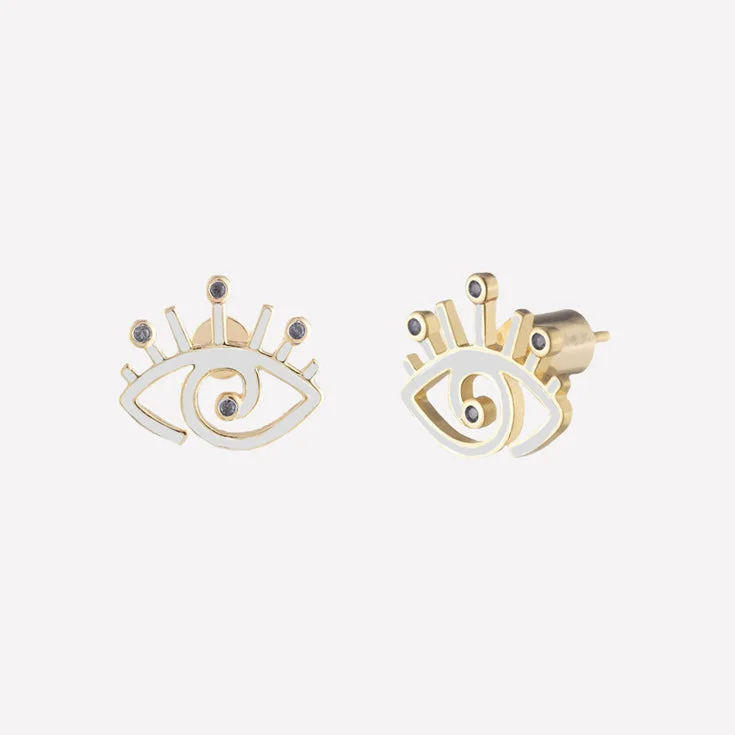 Get The Best Deals On Timeless Jewelry Pieces Isis Evil Eye Stud Earrings
