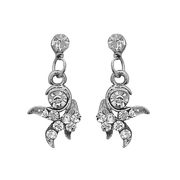 Shop Fine Jewelry With Exclusive Savings JewelMaze Austrian Stone Silver Plated Stud Earrings ( assorted design ) Shop Fine Jewelry With Exclusive Savings JewelMaze Austrian Stone Silver Plated Stud Earrings ( assorted design )