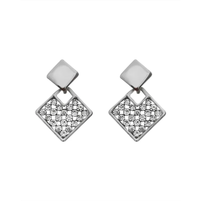 Last Chance To Grab Your Favorite Jewelry At A Discount JewelMaze Austrian Stone Silver Plated Stud Earrings ( assorted design ) Last Chance To Grab Your Favorite Jewelry At A Discount JewelMaze Austrian Stone Silver Plated Stud Earrings ( assorted design )