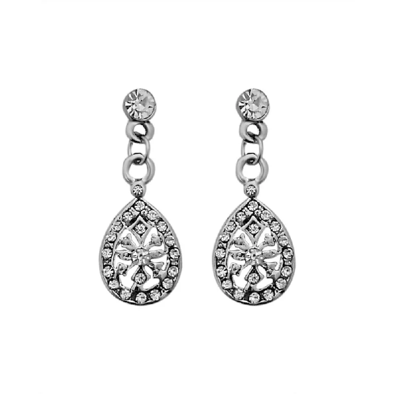 Elegant Jewelry Pieces At Unbelievable Prices JewelMaze Austrian Stone Silver Plated Stud Earrings ( assorted design ) Elegant Jewelry Pieces At Unbelievable Prices JewelMaze Austrian Stone Silver Plated Stud Earrings ( assorted design )