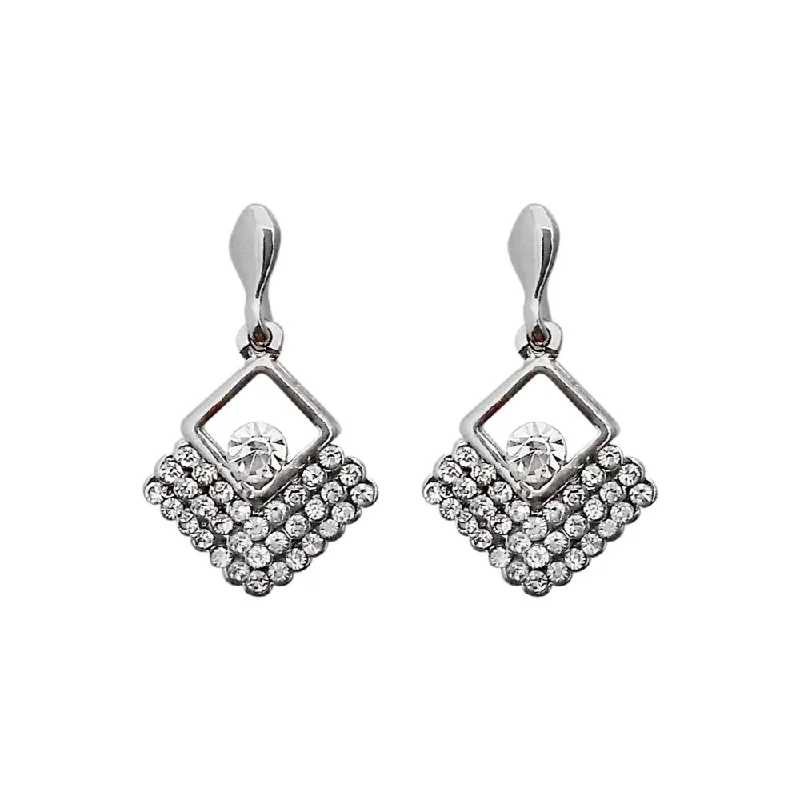 Special Jewelry Deals – Upgrade Your Collection JewelMaze Austrian Stone Silver Plated Stud Earrings ( assorted design ) Special Jewelry Deals – Upgrade Your Collection JewelMaze Austrian Stone Silver Plated Stud Earrings ( assorted design )