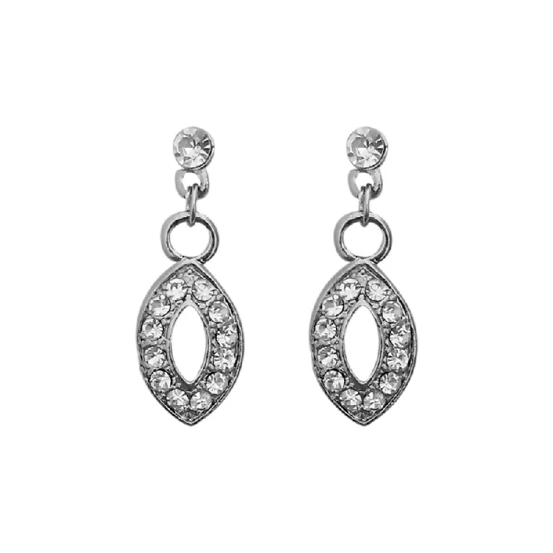 Huge Savings On Timeless Jewelry Collections JewelMaze Austrian Stone Silver Plated Stud Earrings ( assorted design ) Huge Savings On Timeless Jewelry Collections JewelMaze Austrian Stone Silver Plated Stud Earrings ( assorted design )