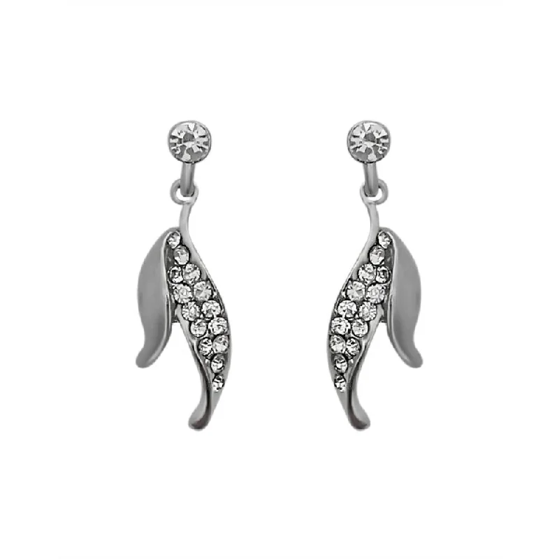 Limited-Time Offer On Elegant Jewelry Pieces JewelMaze Austrian Stone Silver Plated Stud Earrings ( assorted design ) Limited-Time Offer On Elegant Jewelry Pieces JewelMaze Austrian Stone Silver Plated Stud Earrings ( assorted design )