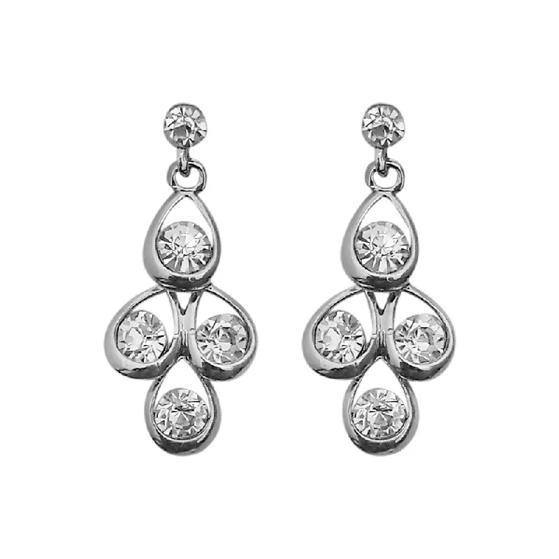 Discounted Jewelry For A Glamorous Look JewelMaze Austrian Stone Silver Plated Stud Earrings ( assorted design ) Discounted Jewelry For A Glamorous Look JewelMaze Austrian Stone Silver Plated Stud Earrings ( assorted design )