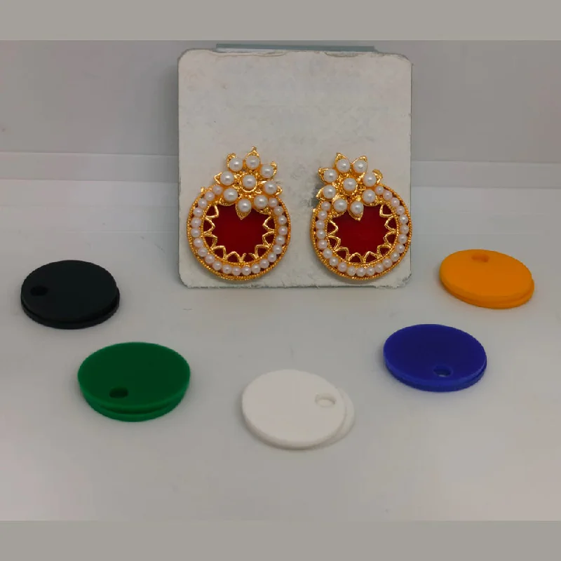 High-End Sparkle, Low-End Prices – Shop Now Khushboo Jewellers Gold Plated Pearls Stud Earrings High-End Sparkle, Low-End Prices – Shop Now Khushboo Jewellers Gold Plated Pearls Stud Earrings