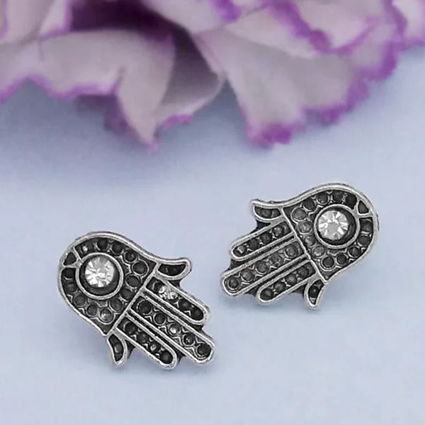 Exclusive Gemstone Jewelry At Special Prices Kriaa Silver Plated White Austrian Stone Stud Earrings - 1312623K Exclusive Gemstone Jewelry At Special Prices Kriaa Silver Plated White Austrian Stone Stud Earrings - 1312623K