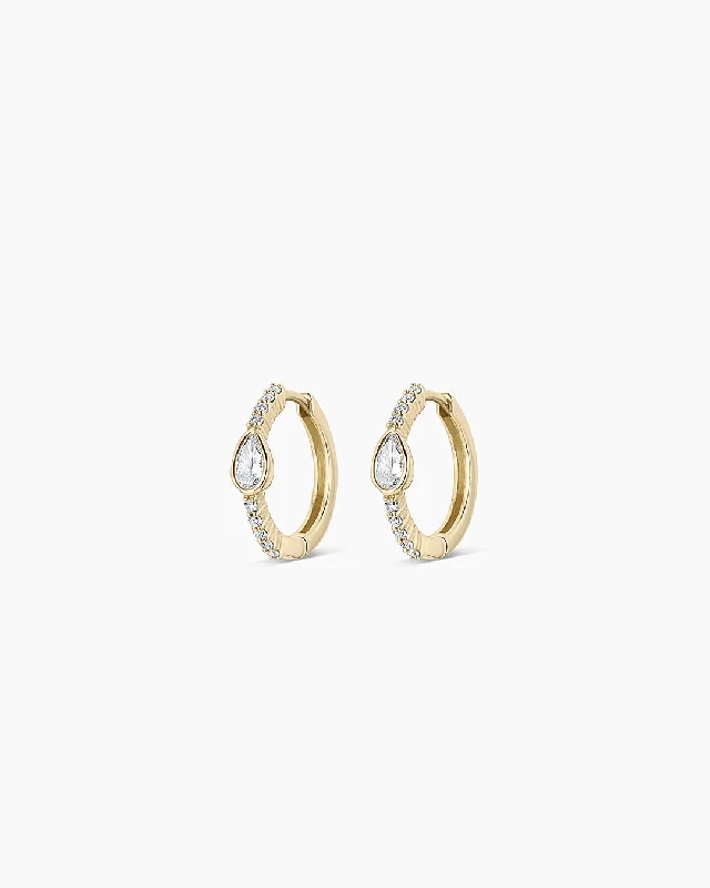 Dazzle In Elegance With Our Biggest Jewelry Sale Lab Grown Diamond Pear Huggies