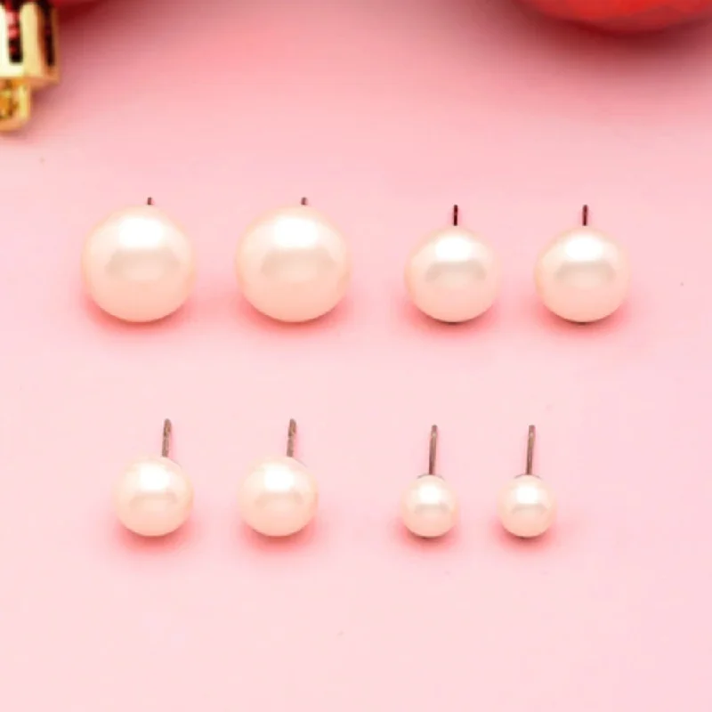 Discounted Luxury Jewelry – Shine Without The Splurge Mahi Classic White Artificial Pearlss Combo of 4 Stud Earrings (different size) for Women (CO1105519R)