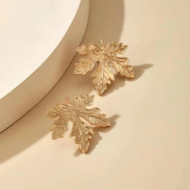 Celebrate Every Occasion With Sparkling Savings Manath Jewels Gold Plated Matte Finish Korean Style Stud Earrings Celebrate Every Occasion With Sparkling Savings Manath Jewels Gold Plated Matte Finish Korean Style Stud Earrings