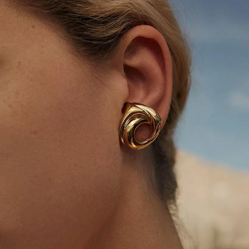 Luxury Meets Affordability – Jewelry Sale Live Now Manath Jewels Gold Plated Matte Finish Korean Style Stud Earrings Luxury Meets Affordability – Jewelry Sale Live Now Manath Jewels Gold Plated Matte Finish Korean Style Stud Earrings