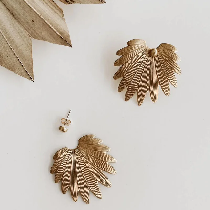 Stunning Statement Jewelry, Unbeatable Discounts Manath Jewels Gold Plated Matte Finish Korean Style Stud Earrings Stunning Statement Jewelry, Unbeatable Discounts Manath Jewels Gold Plated Matte Finish Korean Style Stud Earrings