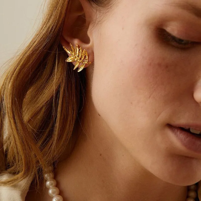 The Perfect Jewelry Piece At The Perfect Discount Manath Jewels Gold Plated Matte Finish Korean Style Stud Earrings