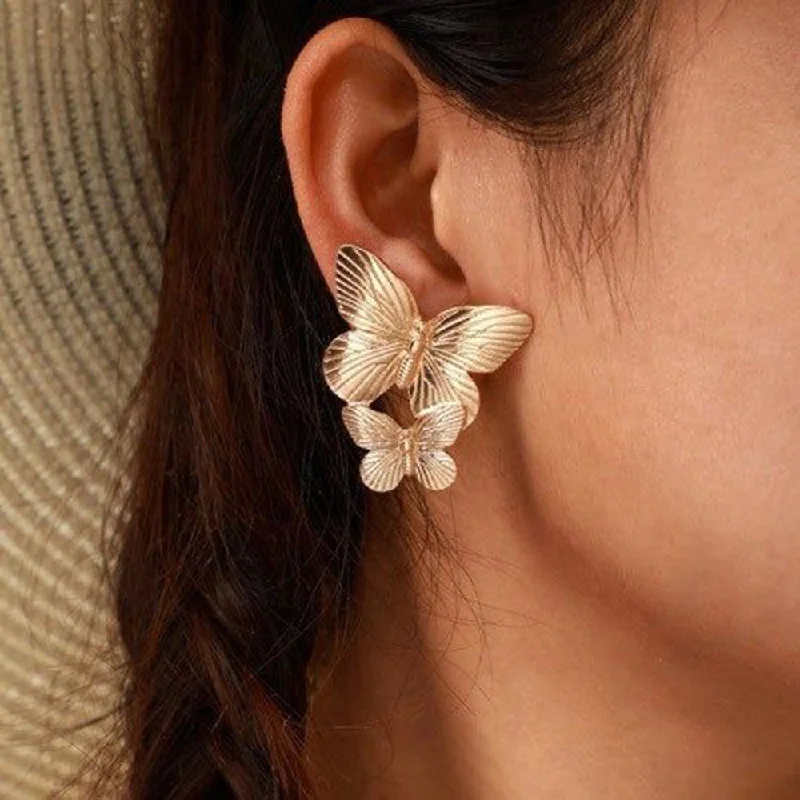 Must-Have Jewelry Pieces At Reduced Prices Manath Jewels Gold Plated Matte Finish Korean Style Stud Earrings Must-Have Jewelry Pieces At Reduced Prices Manath Jewels Gold Plated Matte Finish Korean Style Stud Earrings