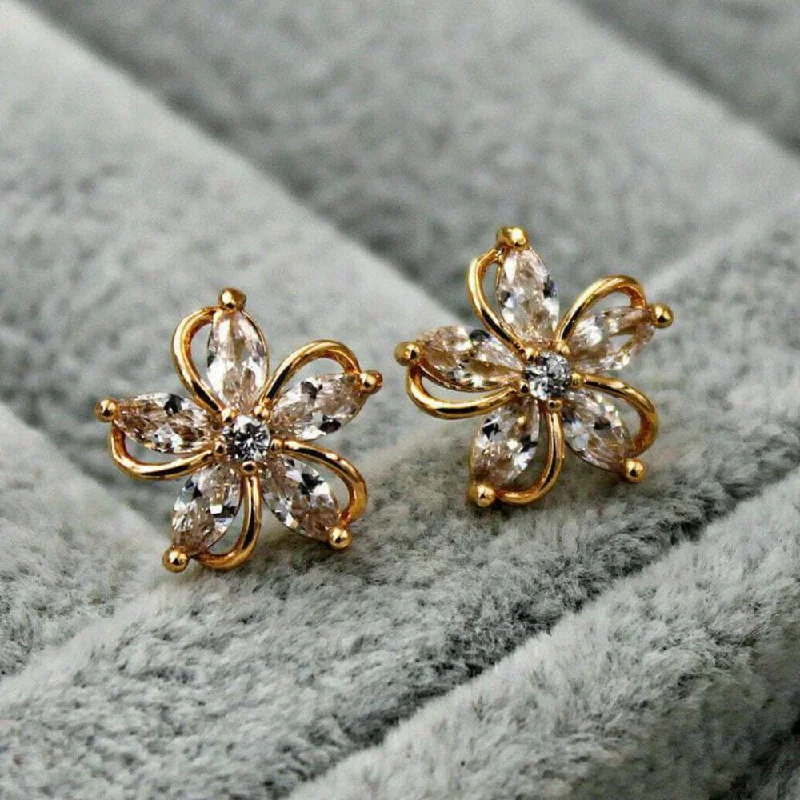 Don't Miss Out – Shop Elegant Jewelry For Less Manisha Jewellery Gold Plated Crystal Stone Stud Earrings Don't Miss Out – Shop Elegant Jewelry For Less Manisha Jewellery Gold Plated Crystal Stone Stud Earrings
