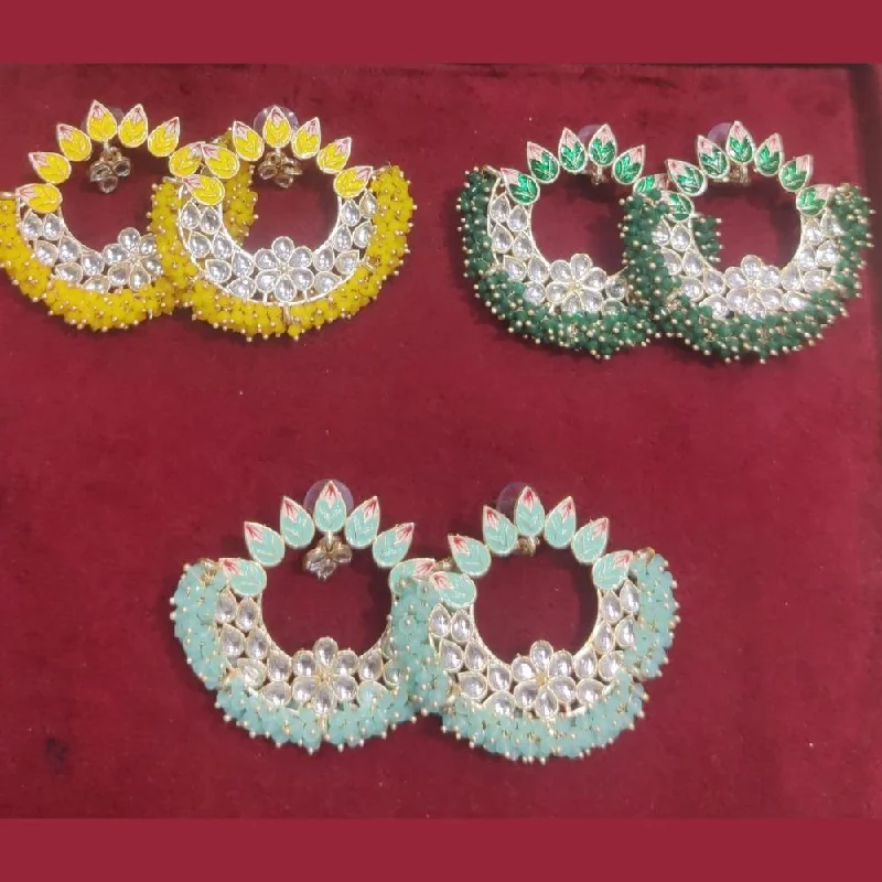 Elegant Jewelry, Exclusive Prices – Shop Now Manisha Jewellery Gold Plated Kundan Stone And Beads Stud Earrings (Assorted Color 1 Piece Only) Elegant Jewelry, Exclusive Prices – Shop Now Manisha Jewellery Gold Plated Kundan Stone And Beads Stud Earrings (Assorted Color 1 Piece Only)