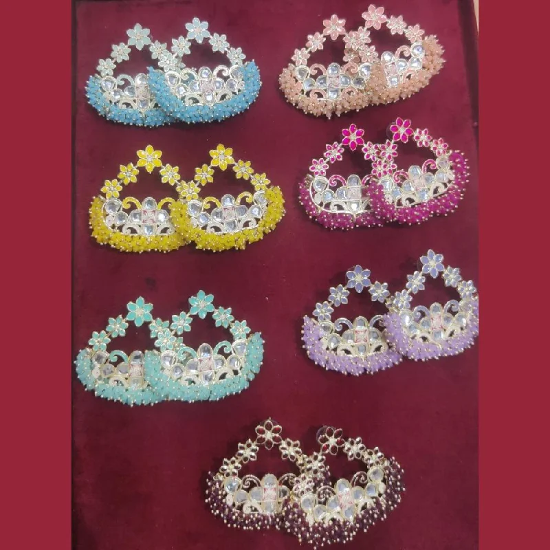 Trending Jewelry Styles Now At Limited-Time Discounts Manisha Jewellery Gold Plated Kundan Stone And Beads Stud Earrings (Assorted Color 1 Piece Only) Trending Jewelry Styles Now At Limited-Time Discounts Manisha Jewellery Gold Plated Kundan Stone And Beads Stud Earrings (Assorted Color 1 Piece Only)