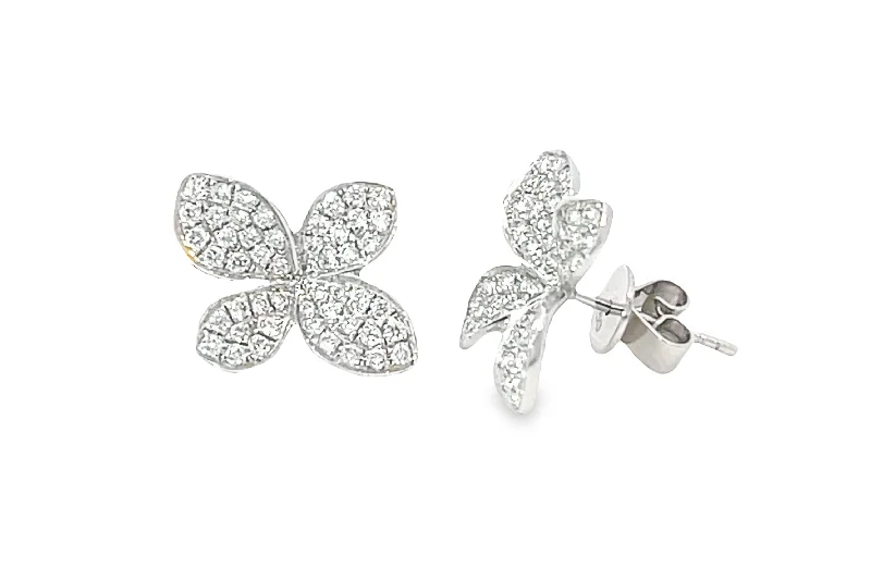 Get Your Favorite Jewelry At The Best Price Small Contoured Orchid Pave Diamond Stud Earrings Get Your Favorite Jewelry At The Best Price Small Contoured Orchid Pave Diamond Stud Earrings